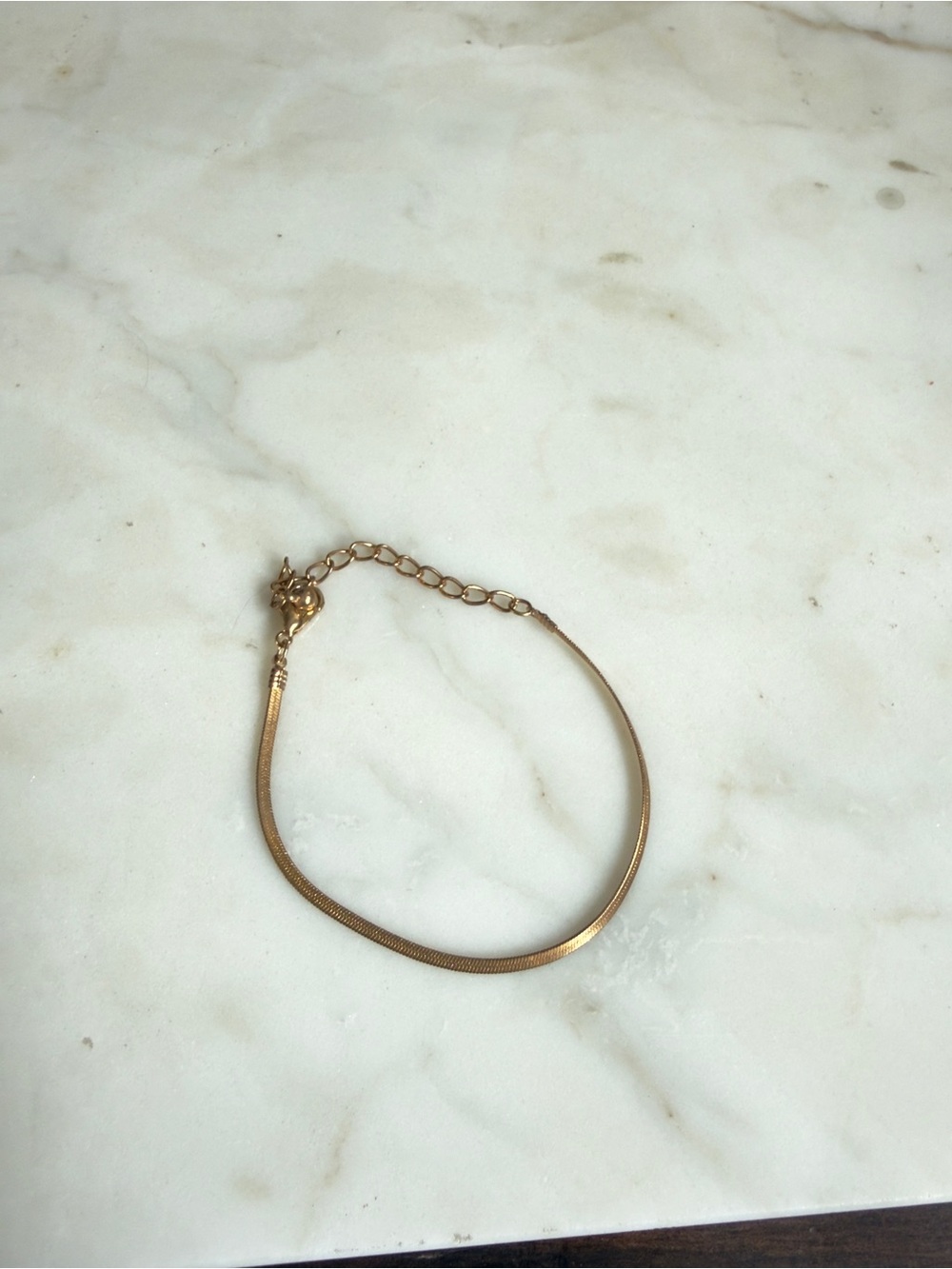 Delicate Gold Snake Chain Bracelet for Women